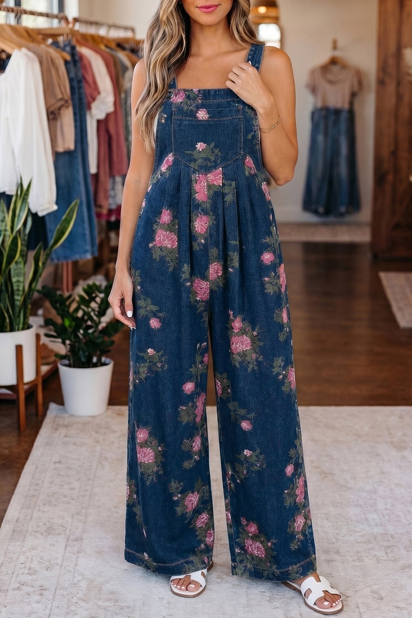 Akira Waist Wide Leg Jumpsuit - Hello Beautiful BoutiqueJumpsuits & RompersThreaded Pear