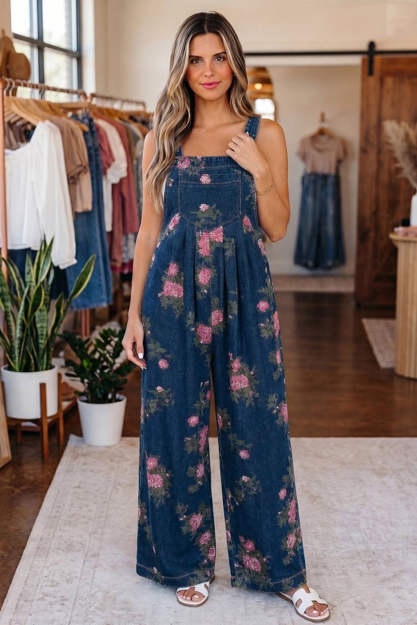Akira Waist Wide Leg Jumpsuit - Hello Beautiful BoutiqueJumpsuits & RompersThreaded Pear