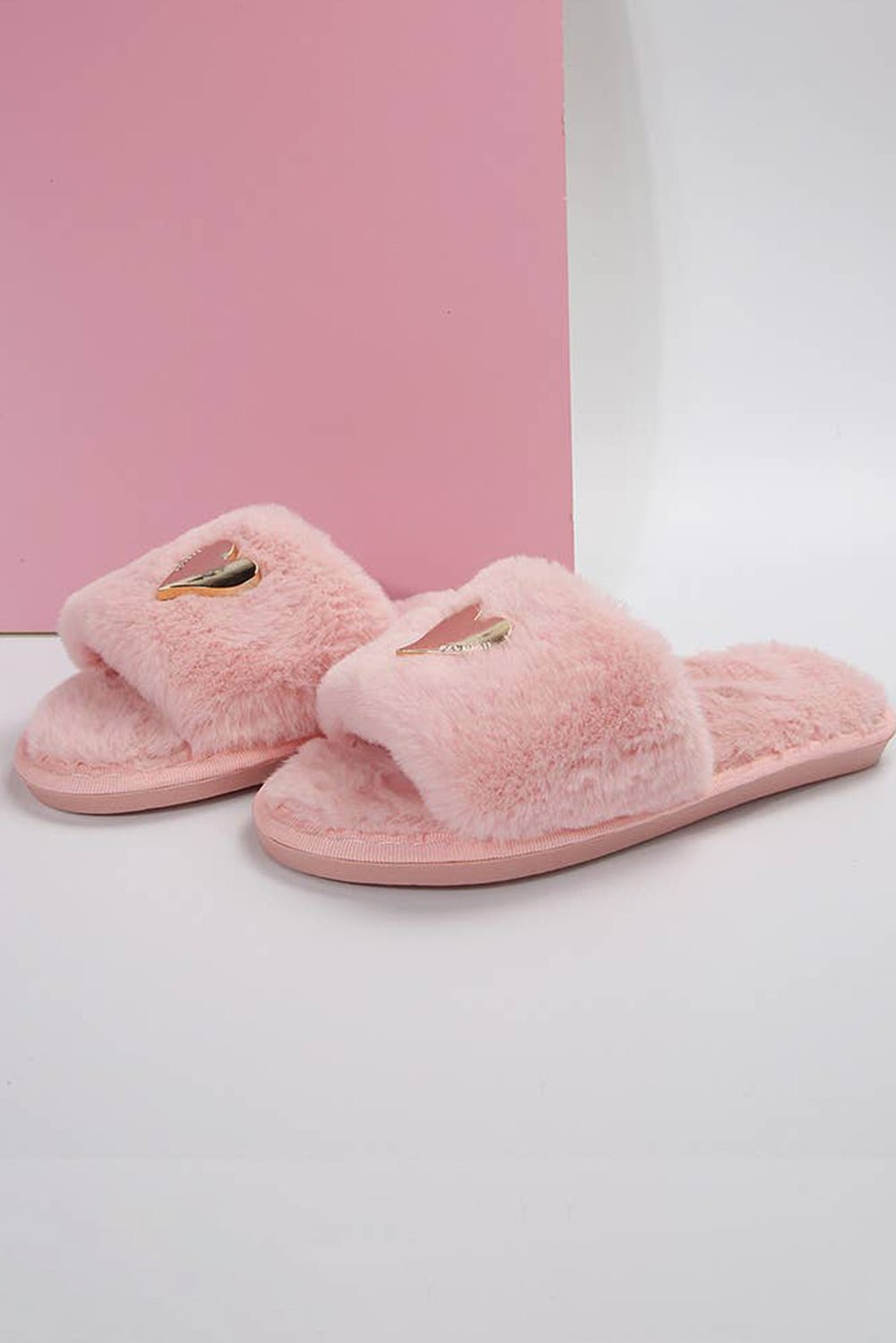 Alaina Open toe Plush Slippers - Hello Beautiful BoutiqueSlippersThreaded Pear