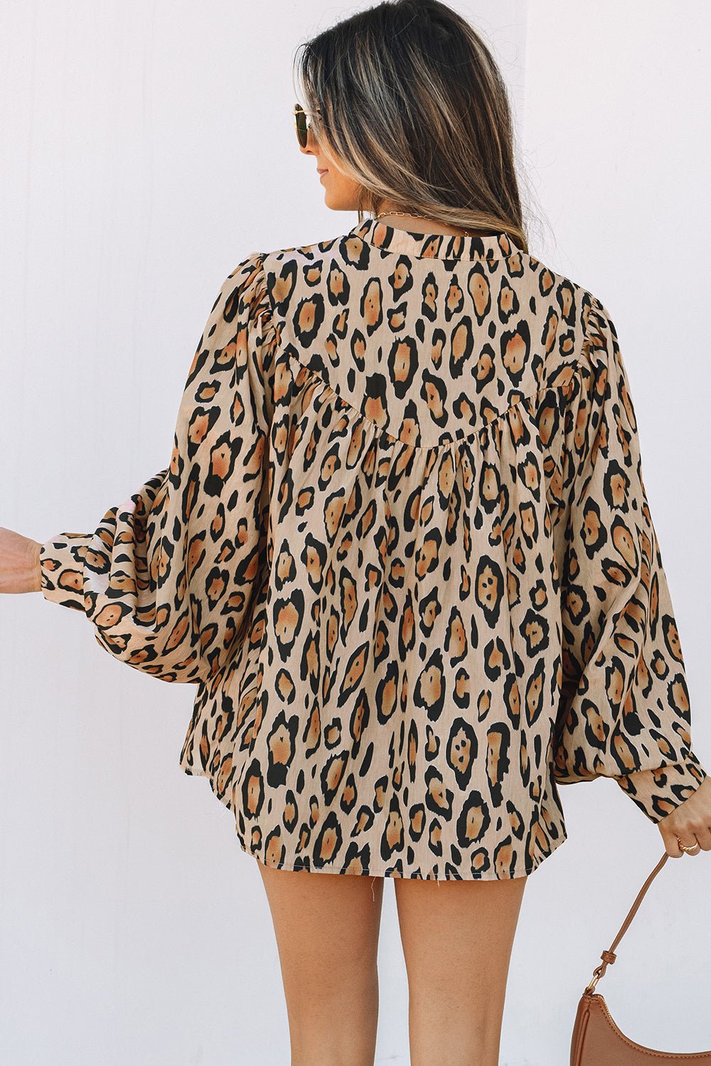 Alaiya Balloon Sleeve Casual Shirt - Hello Beautiful BoutiqueBlouses & ShirtsThreaded Pear