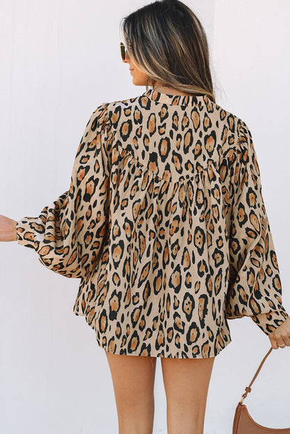 Alaiya Balloon Sleeve Casual Shirt - Hello Beautiful BoutiqueBlouses & ShirtsThreaded Pear