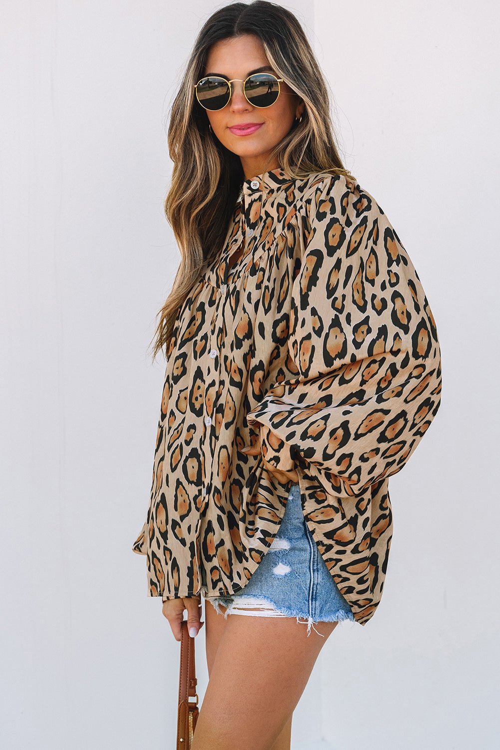 Alaiya Balloon Sleeve Casual Shirt - Hello Beautiful BoutiqueBlouses & ShirtsThreaded Pear