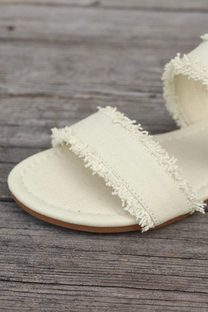 Alaiya Double Band Flat Slippers - Hello Beautiful BoutiqueSlippersThreaded Pear