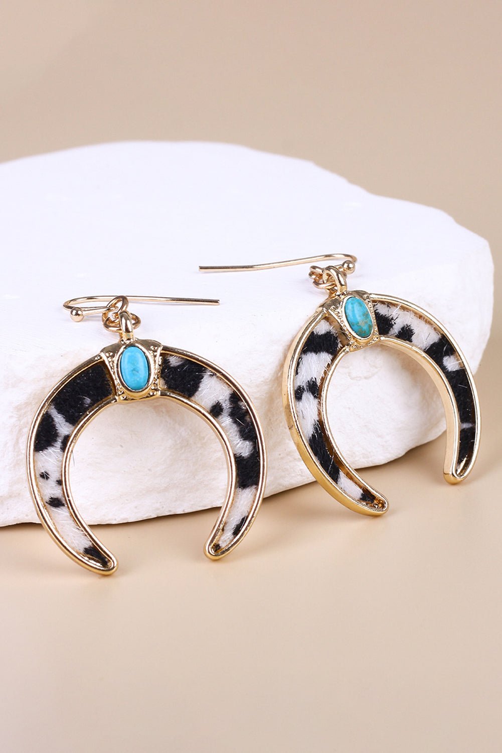 Alayah Crescent Shaped Dangle Earrings - Hello Beautiful BoutiqueJewelryThreaded Pear