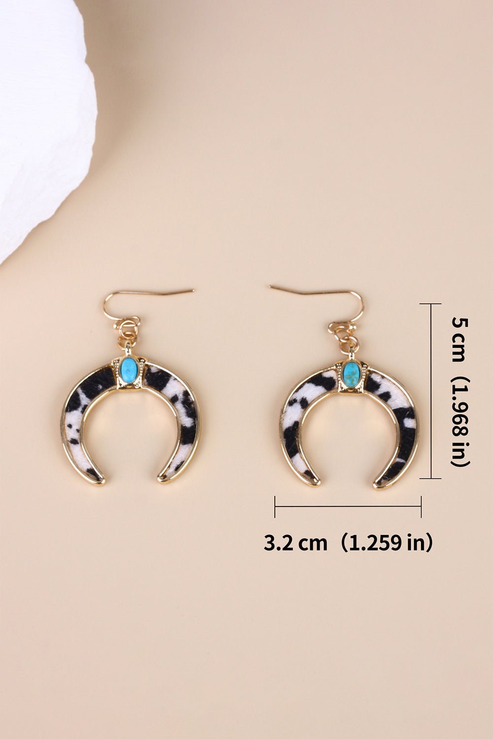 Alayah Crescent Shaped Dangle Earrings - Hello Beautiful BoutiqueJewelryThreaded Pear