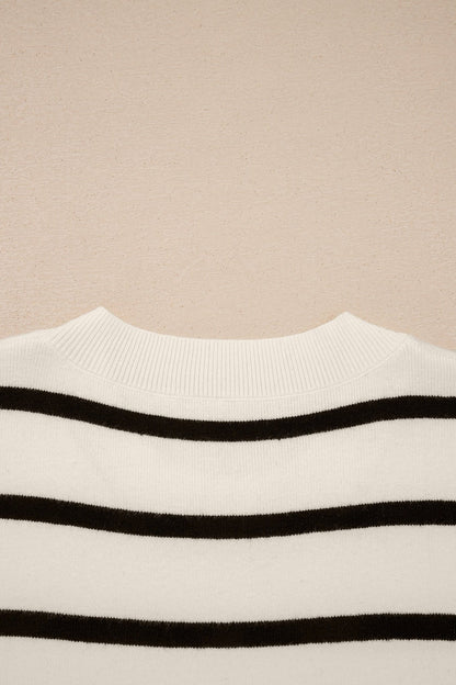 Alayna Crewneck Short Sleeve Sweater - Hello Beautiful BoutiqueShort Sleeve SweatersThreaded Pear