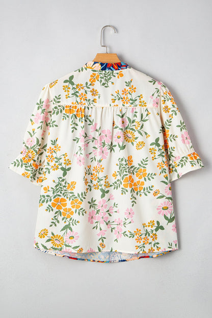 Alayna Woven Half Sleeve PLUS Blouse - Hello Beautiful BoutiquePlus Size Blouses & ShirtsThreaded Pear