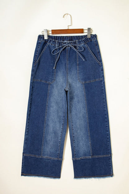 Aleah Hem Wide Leg Pants - Hello Beautiful BoutiqueJeansThreaded Pear
