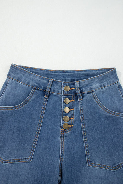 Aleah Waist Wide Leg Jeans - Hello Beautiful Boutique15% OFFThreaded Pear