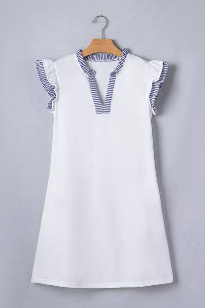 Aleena Ruffle Trim Sleeveless Dress - Hello Beautiful BoutiqueMini DressesThreaded Pear