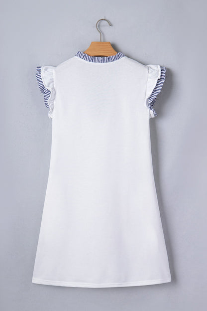 Aleena Ruffle Trim Sleeveless Dress - Hello Beautiful BoutiqueMini DressesThreaded Pear