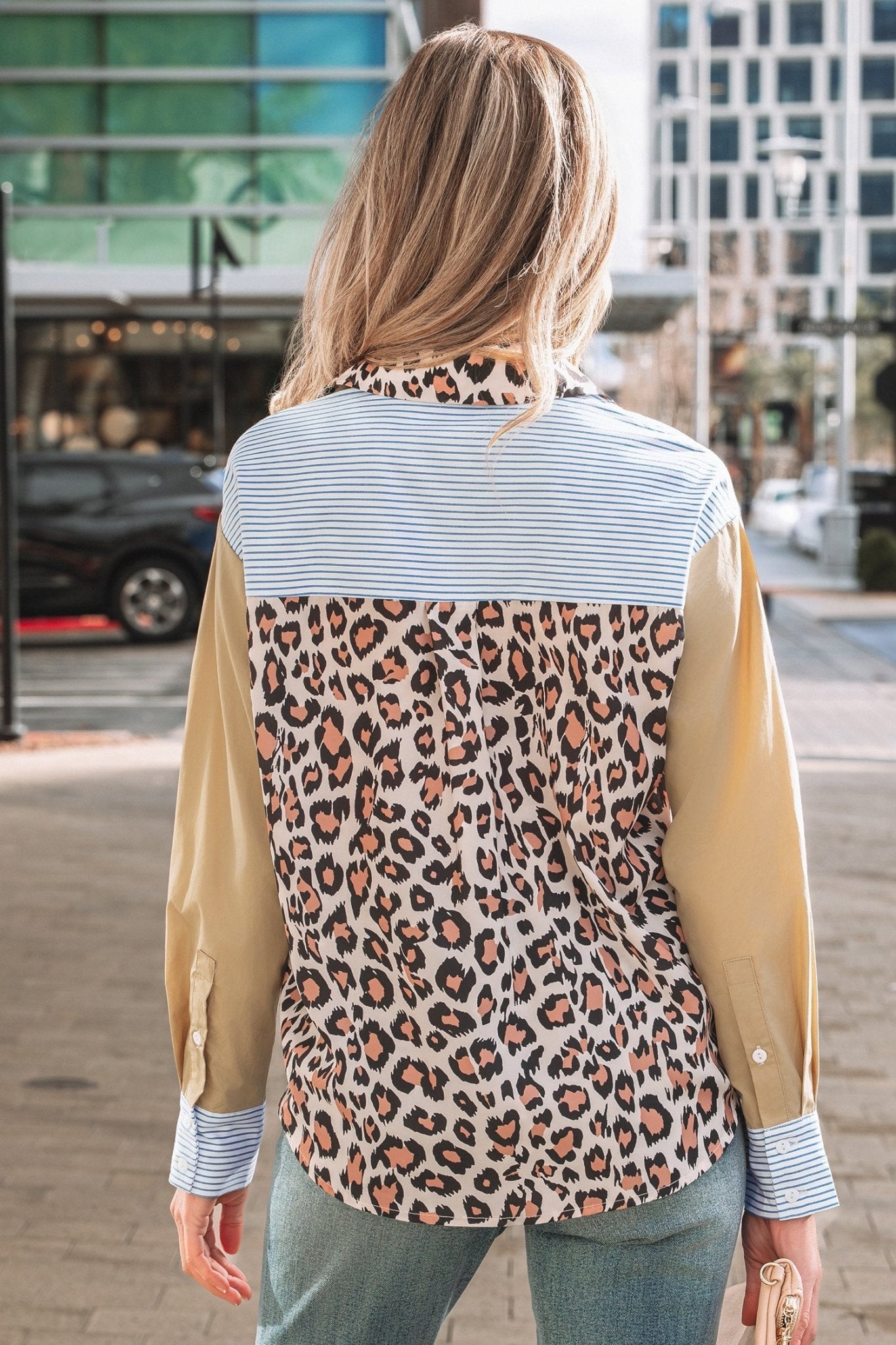 Aleia Chest Cuffed Sleeve Shirt - Hello Beautiful BoutiqueBlouses & ShirtsThreaded Pear