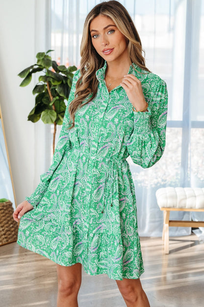 Aleia Tied Waist Mini Dress - Hello Beautiful BoutiqueMini DressesThreaded Pear