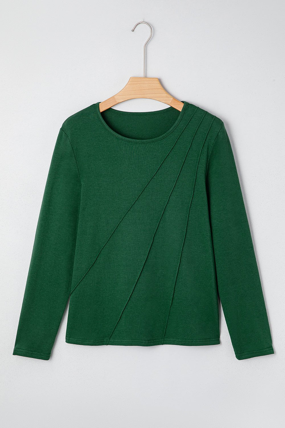 Alejandra Detail Solid Color Long Sleeve Top - Hello Beautiful BoutiqueLong Sleeve TopsThreaded Pear