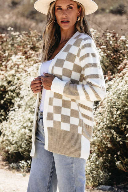 Alejandra Knitted Open Front Cardigan - Hello Beautiful BoutiqueCardigansThreaded Pear