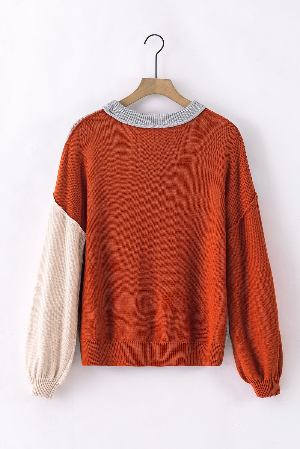 Alejandra Sleeve Ribbed Trim Sweater - Hello Beautiful BoutiqueSweatersThreaded Pear