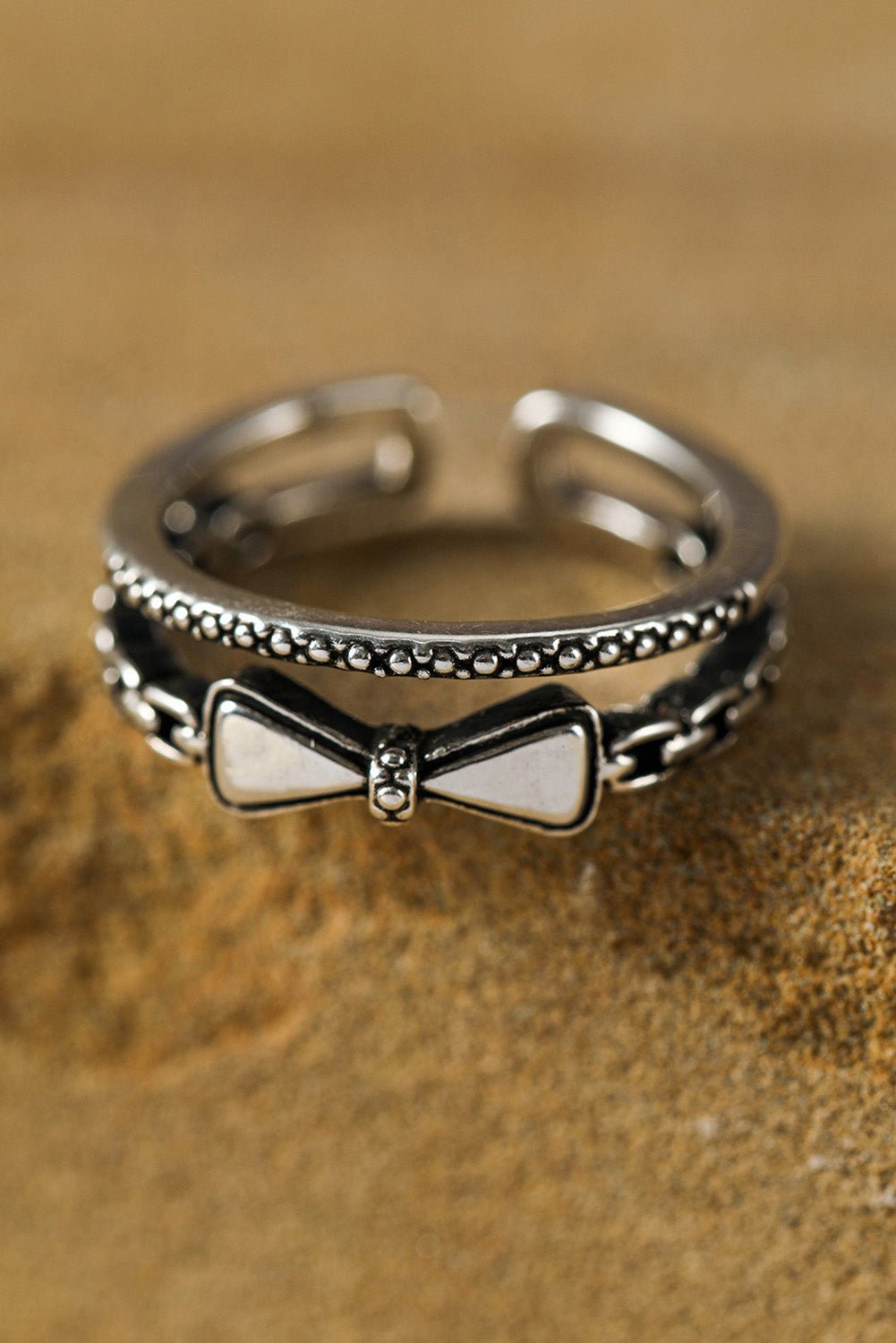 Alena alloy Double Tier Ring - Hello Beautiful BoutiqueJewelryThreaded Pear