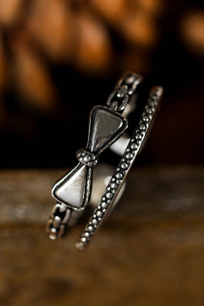 Alena alloy Double Tier Ring - Hello Beautiful BoutiqueJewelryThreaded Pear