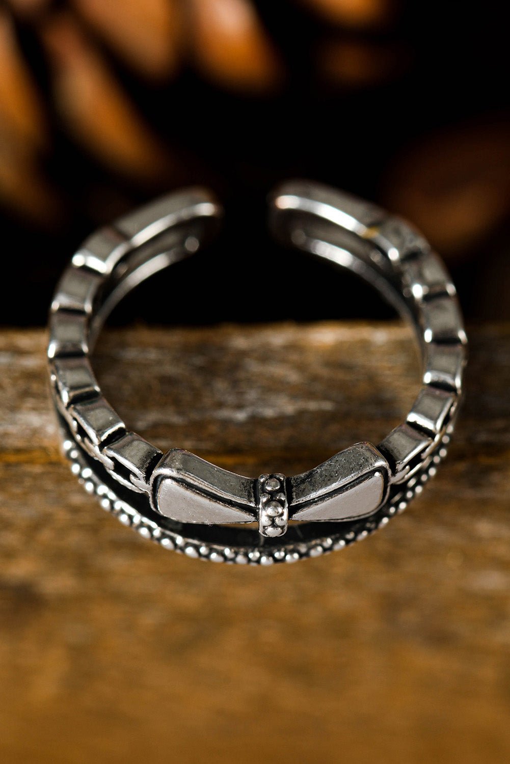 Alena alloy Double Tier Ring - Hello Beautiful BoutiqueJewelryThreaded Pear