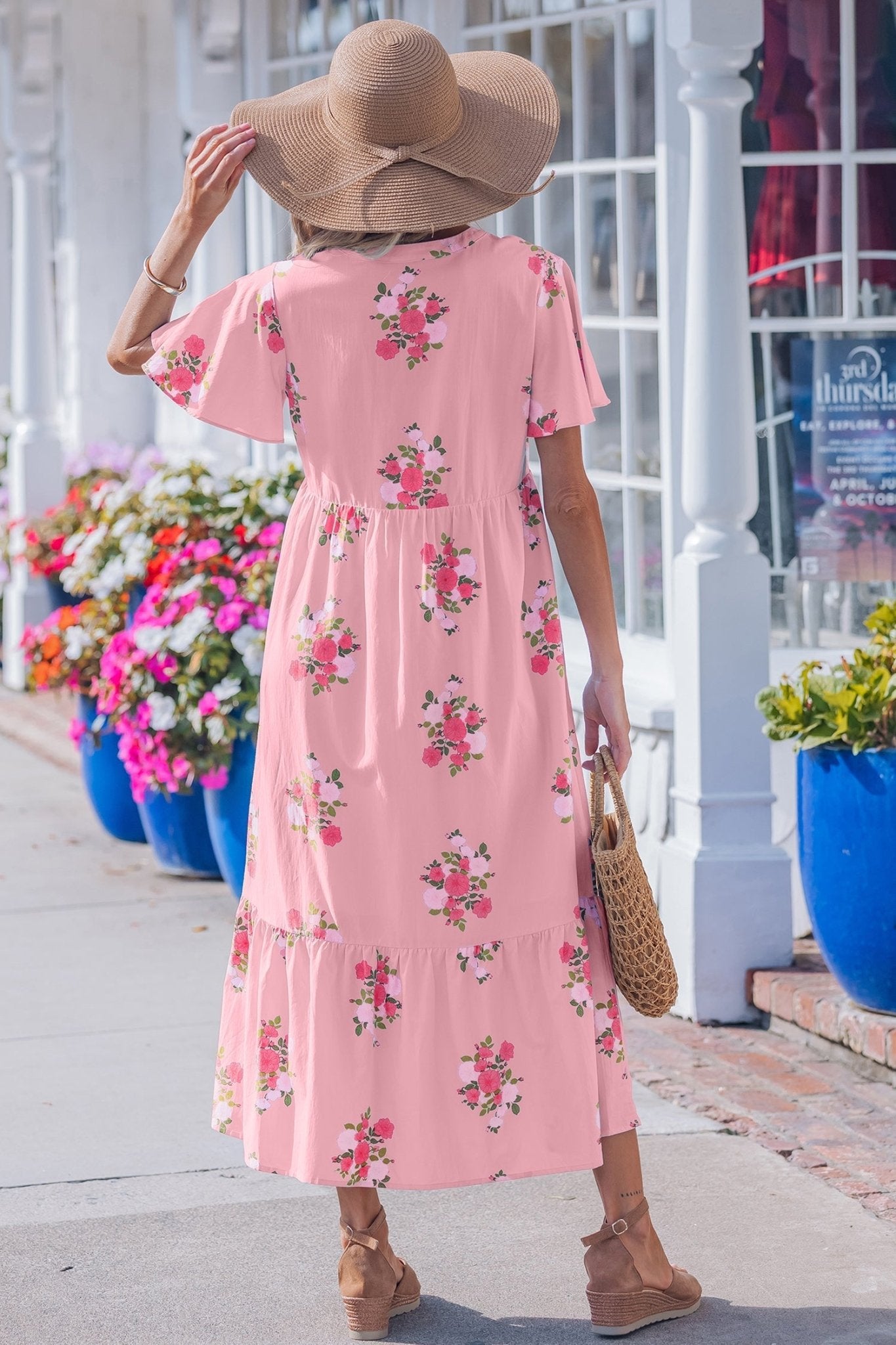 Alena Floral Print Maxi Dress - Hello Beautiful BoutiqueMaxi DressesThreaded Pear