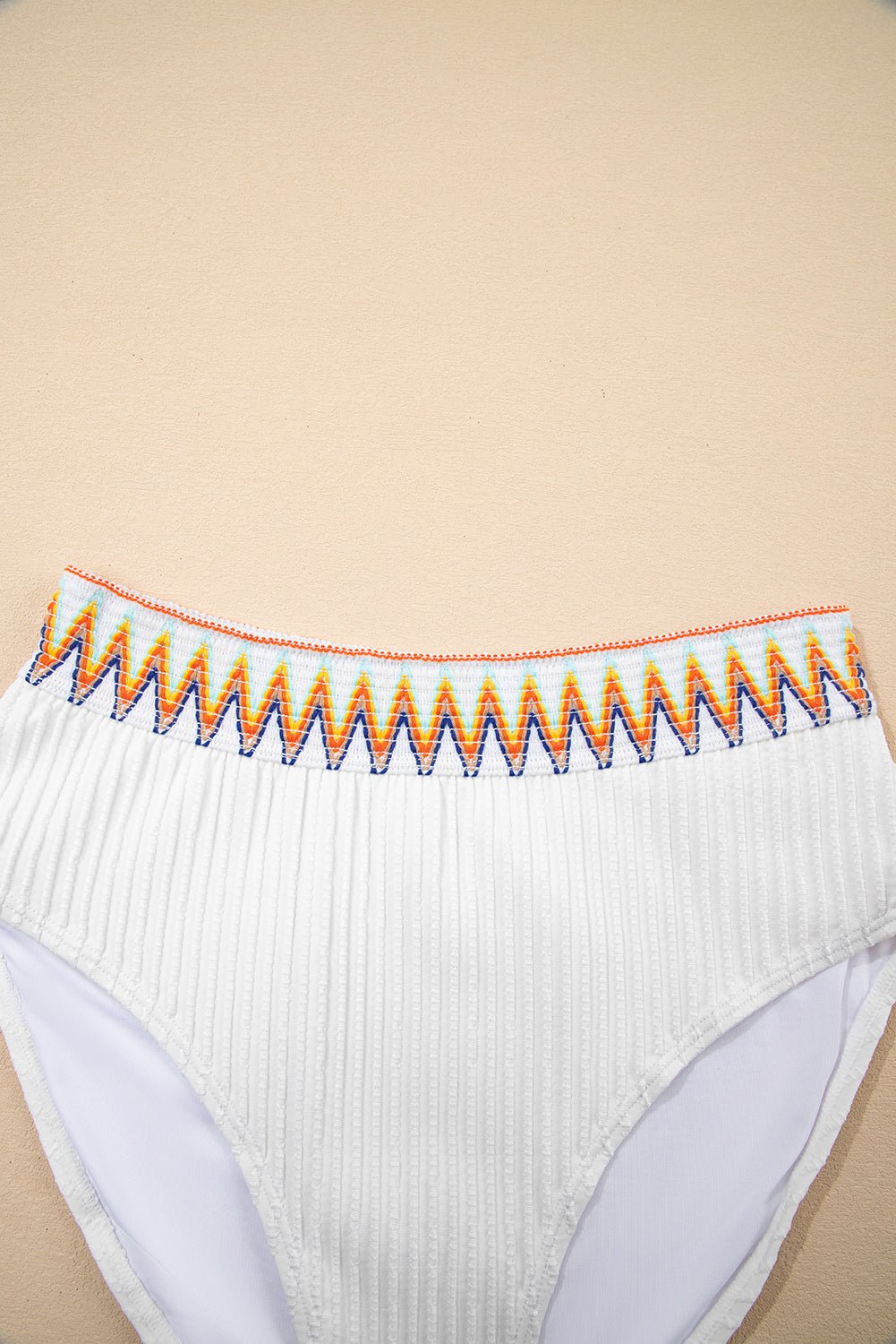 Alena High Waist 2pcs Swimsuit - Hello Beautiful BoutiqueHigh Waisted SwimsuitThreaded Pear
