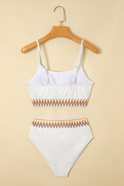 Alena High Waist 2pcs Swimsuit - Hello Beautiful BoutiqueHigh Waisted SwimsuitThreaded Pear
