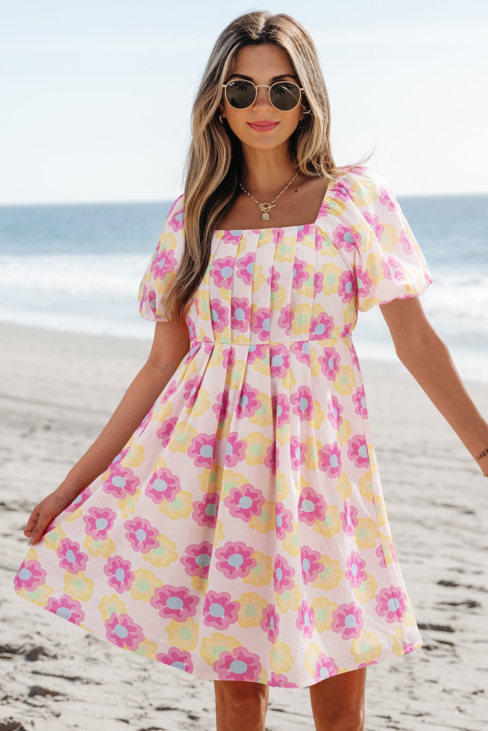 Alessandra Pleated Flared Midi Dress - Hello Beautiful Boutique15% OFFThreaded Pear