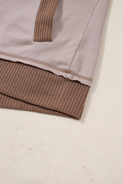 Alessia Exposed Seam Casual Hoodie - Hello Beautiful BoutiqueSweatshirts & HoodiesThreaded Pear