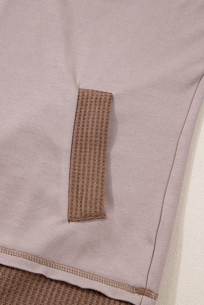 Alessia Exposed Seam Casual Hoodie - Hello Beautiful BoutiqueSweatshirts & HoodiesThreaded Pear