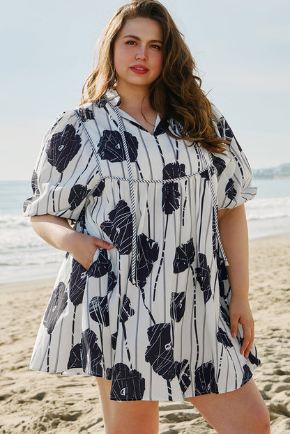 Alexa Lace Up Mini PLUS Dress - Hello Beautiful Boutique15% OFFThreaded Pear