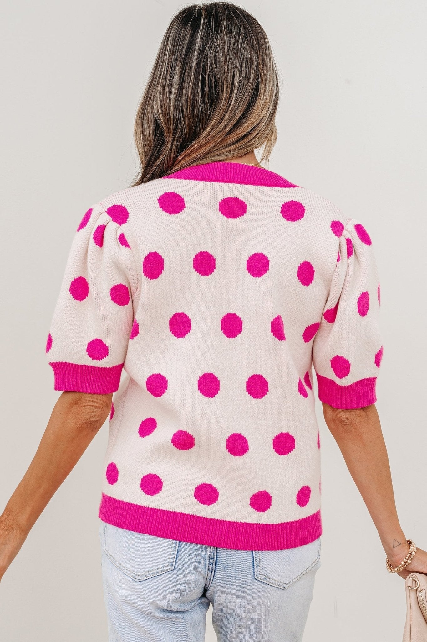 Alexia Puff Short Sleeve Sweater - Hello Beautiful BoutiqueShort Sleeve SweatersThreaded Pear