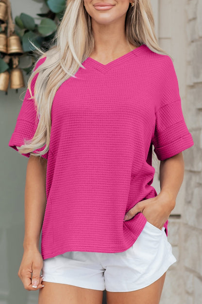 Alexia Short Sleeve Knit Top - Hello Beautiful BoutiqueTops & TeesThreaded Pear