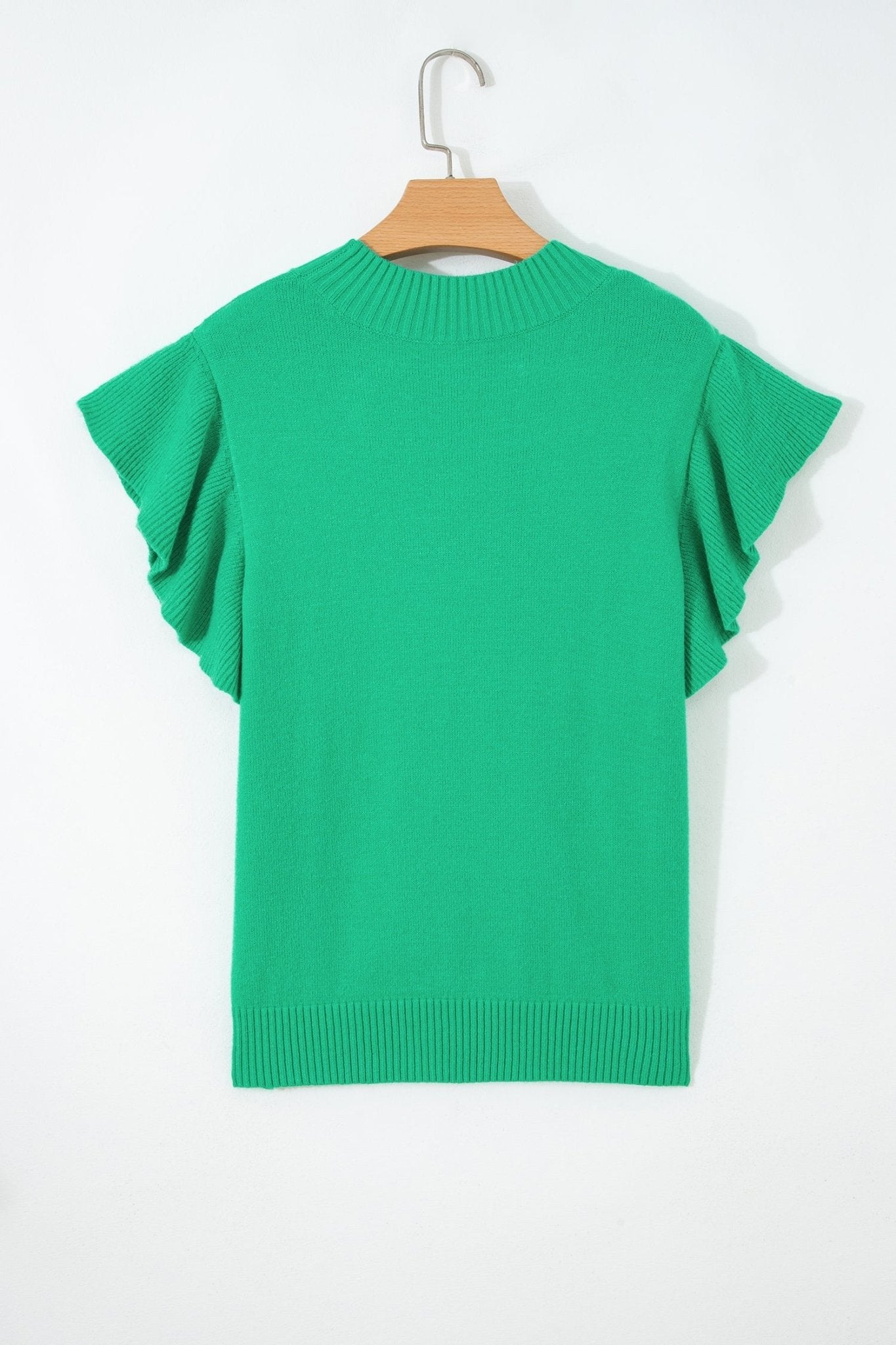 Alexis Ruffle Short Sleeve Sweater - Hello Beautiful BoutiqueShort Sleeve SweatersThreaded Pear