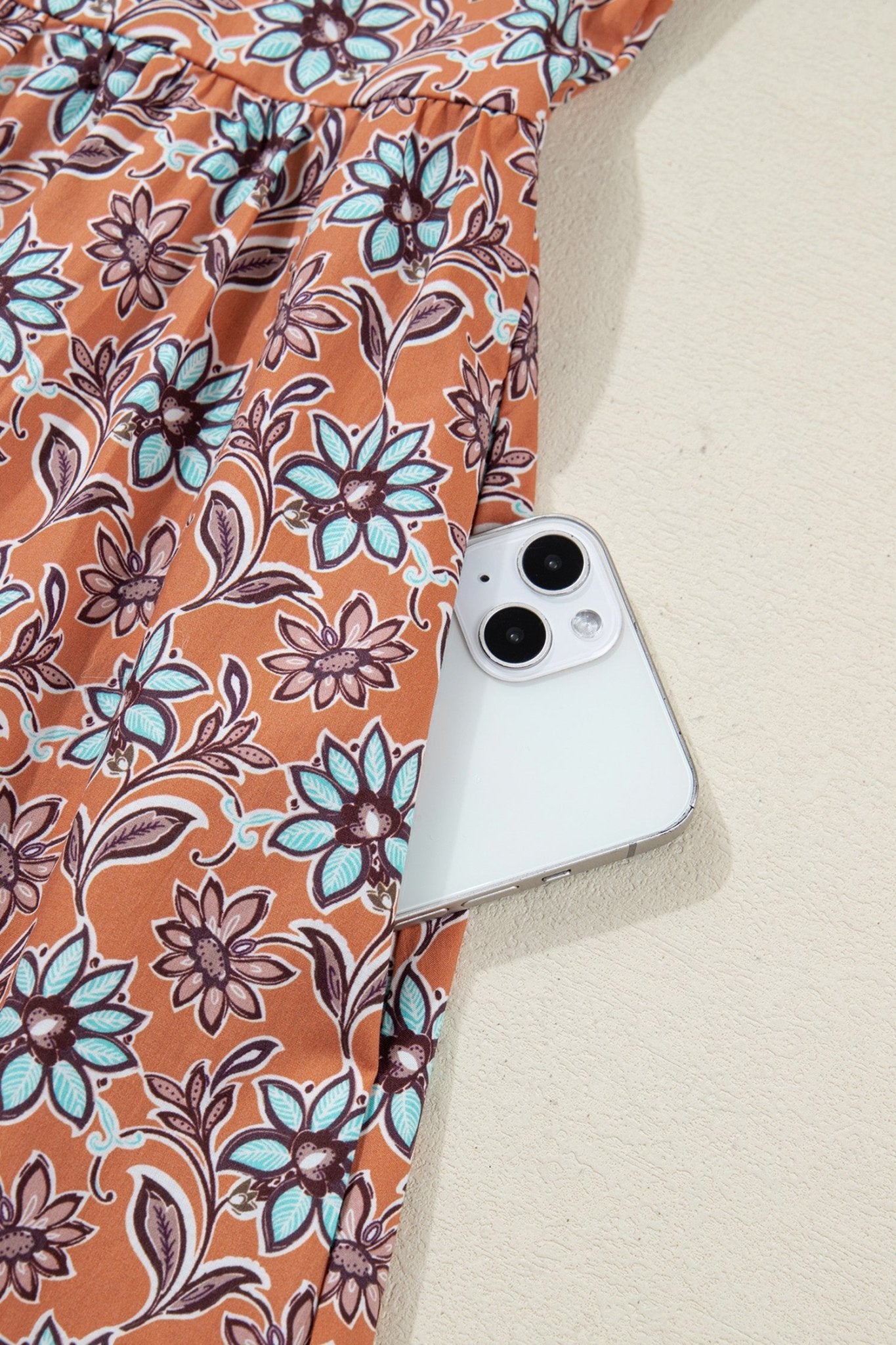 Alia Floral Contrast Collared Shirt - Hello Beautiful BoutiqueFloral DressesThreaded Pear