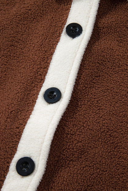 Alia Patchwork Down Fleece Shacket - Hello Beautiful BoutiqueJacketsThreaded Pear