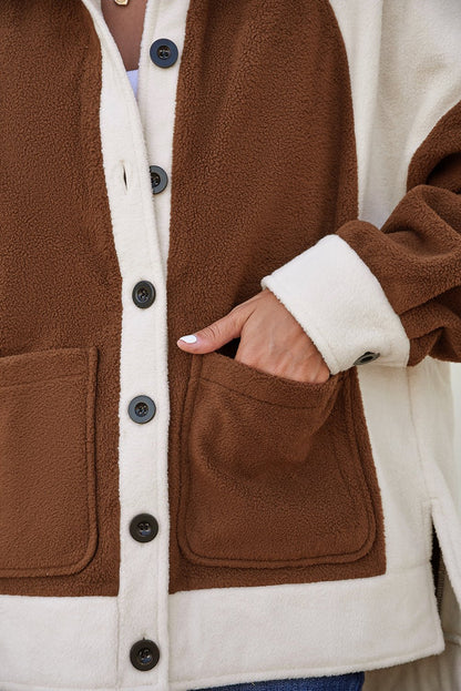 Alia Patchwork Down Fleece Shacket - Hello Beautiful BoutiqueJacketsThreaded Pear