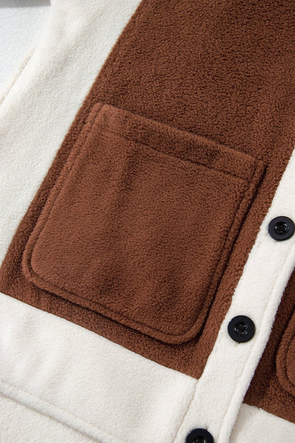 Alia Patchwork Down Fleece Shacket - Hello Beautiful BoutiqueJacketsThreaded Pear