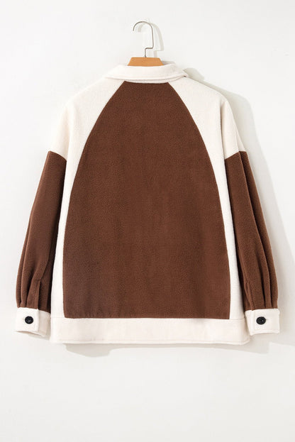 Alia Patchwork Down Fleece Shacket - Hello Beautiful BoutiqueJacketsThreaded Pear