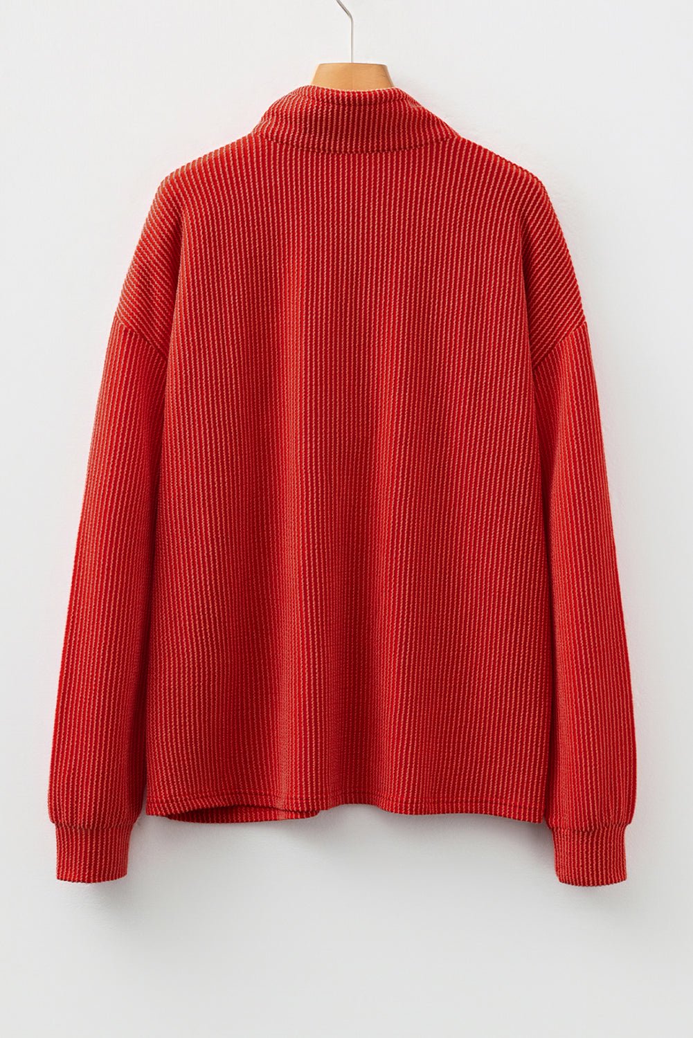 Alianna Collared Drawstring Pullover Top - Hello Beautiful BoutiqueLong Sleeve TopsThreaded Pear