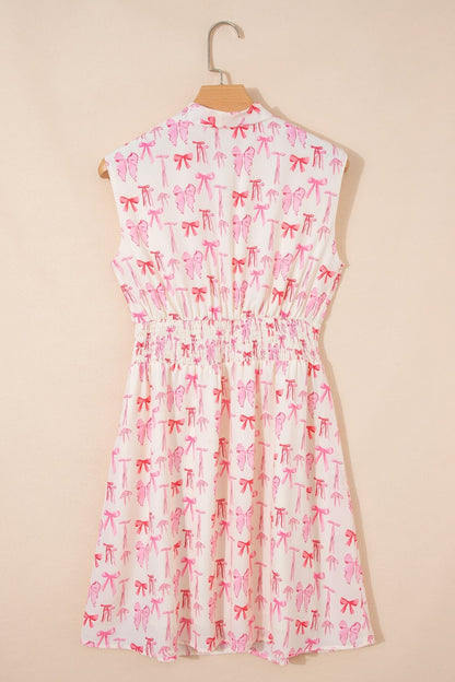 Alianna Sleeveless Bow Mini Dress - Hello Beautiful BoutiqueMini DressesThreaded Pear