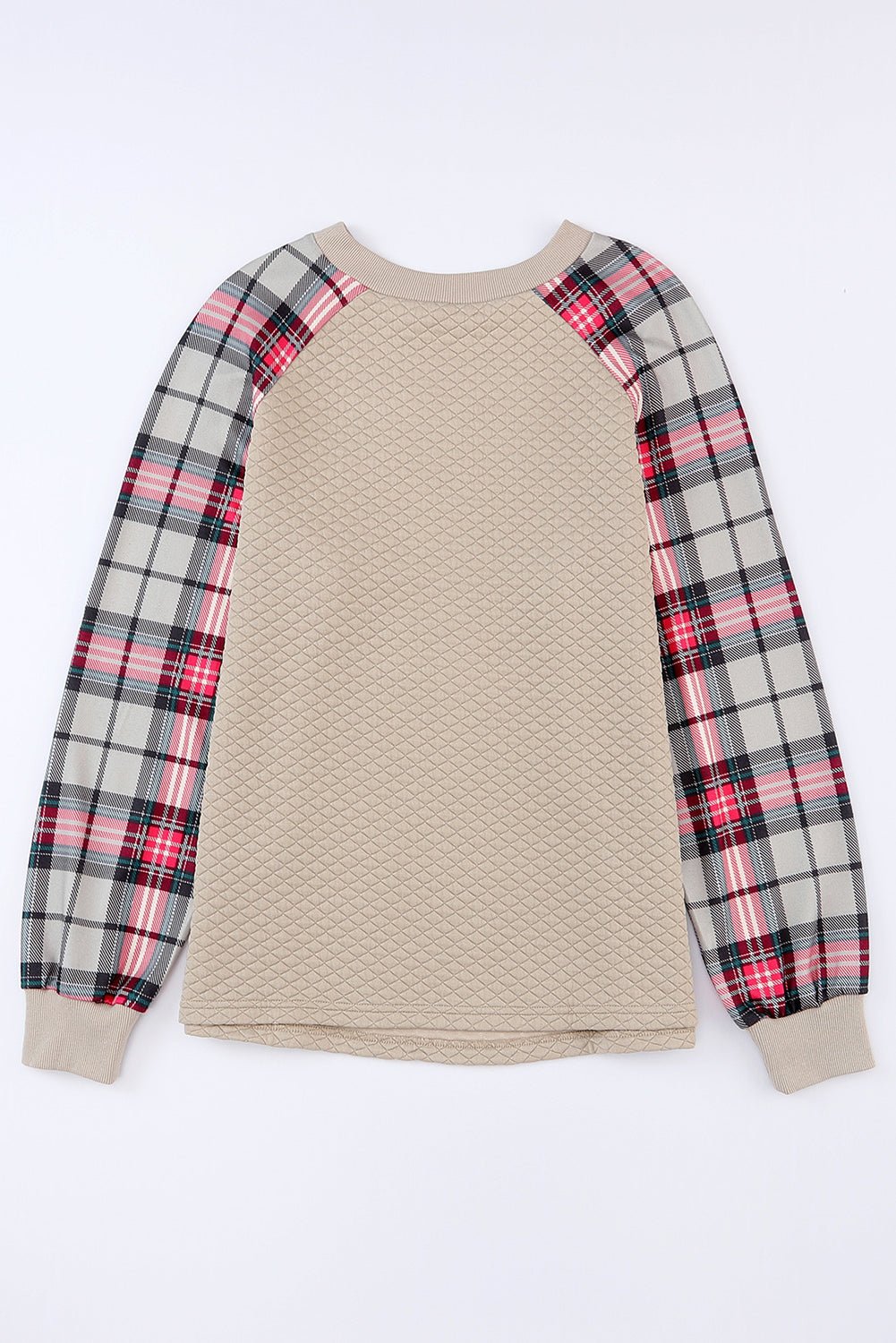 Alina Plaid Raglan Sleeve Sweatshirt - Hello Beautiful BoutiqueSweatshirts & HoodiesThreaded Pear
