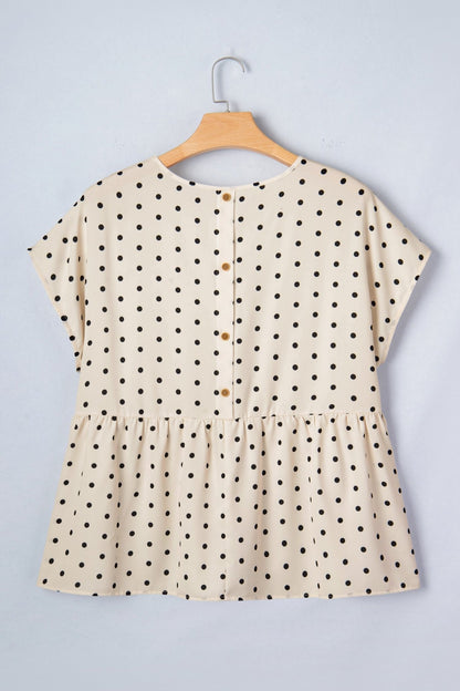 Alison Short Sleeve Babydoll PLUS Blouse - Hello Beautiful BoutiquePlus Size Blouses & ShirtsThreaded Pear