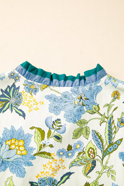 Alisson Short Sleeve Floral PLUS Blouse - Hello Beautiful BoutiquePlus Size Blouses & ShirtsThreaded Pear
