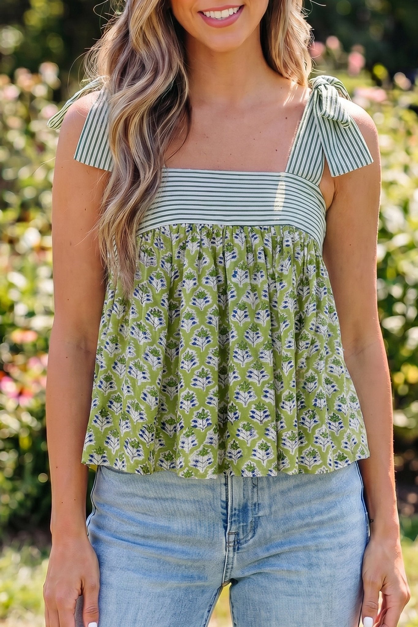 Alisson Straps Babydoll Tank Top - Hello Beautiful BoutiqueTank TopsThreaded Pear