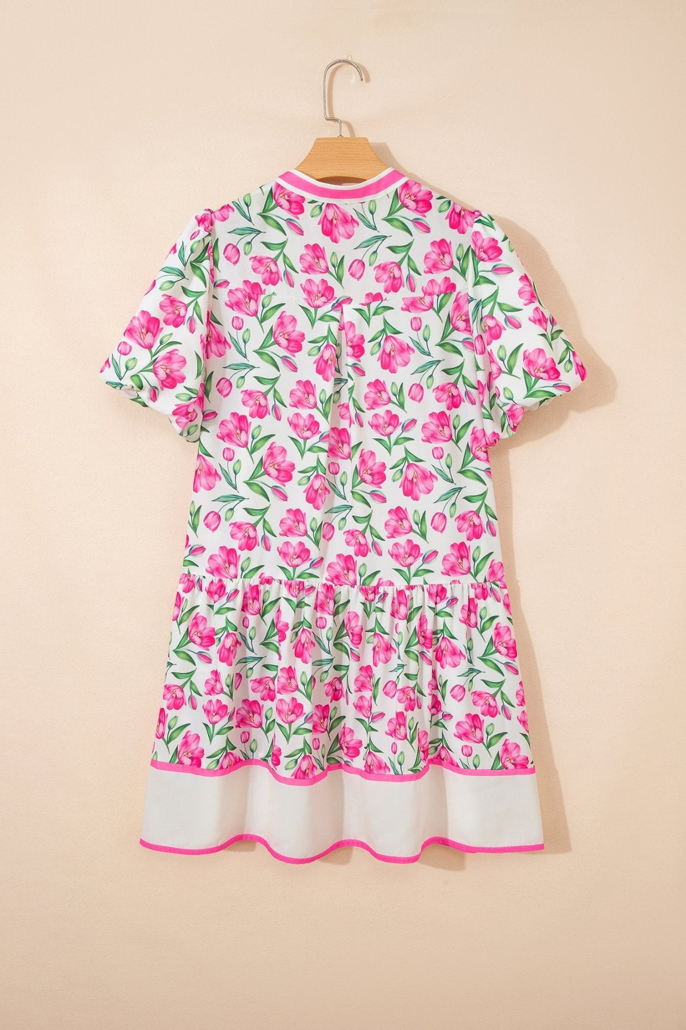 Aliya Block Trim Short Dress - Hello Beautiful BoutiqueFloral DressesThreaded Pear