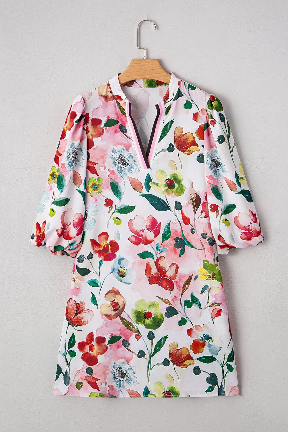 Aliya Half Sleeve Shift Dress - Hello Beautiful BoutiqueFloral DressesThreaded Pear