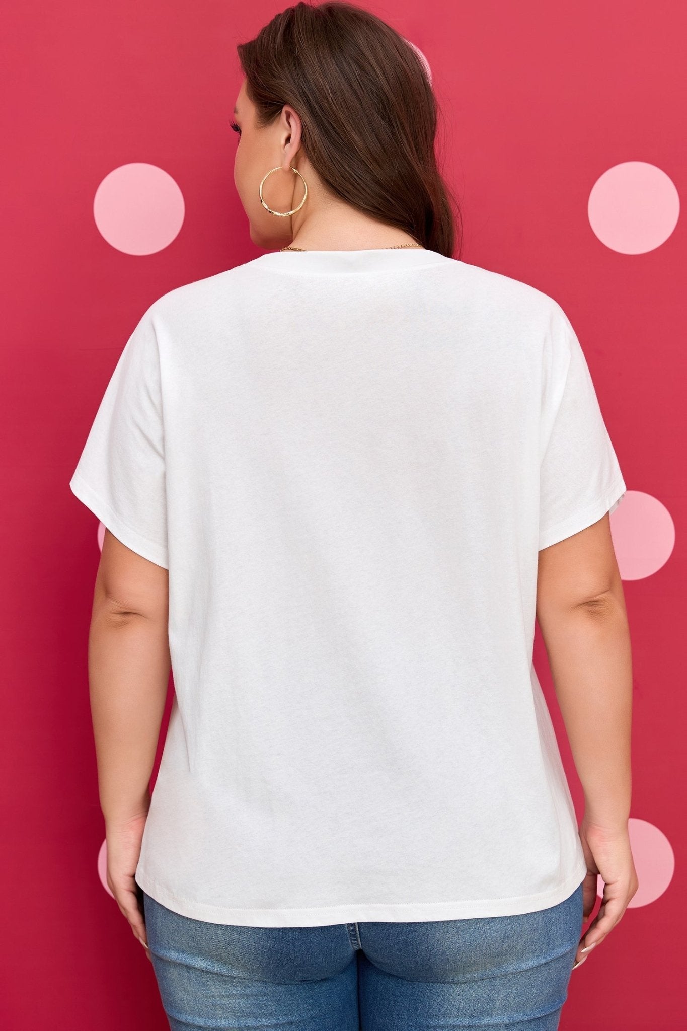 Aliya Patch Casual T PLUS Shirt - Hello Beautiful BoutiquePlus Size Tops & TeesThreaded Pear