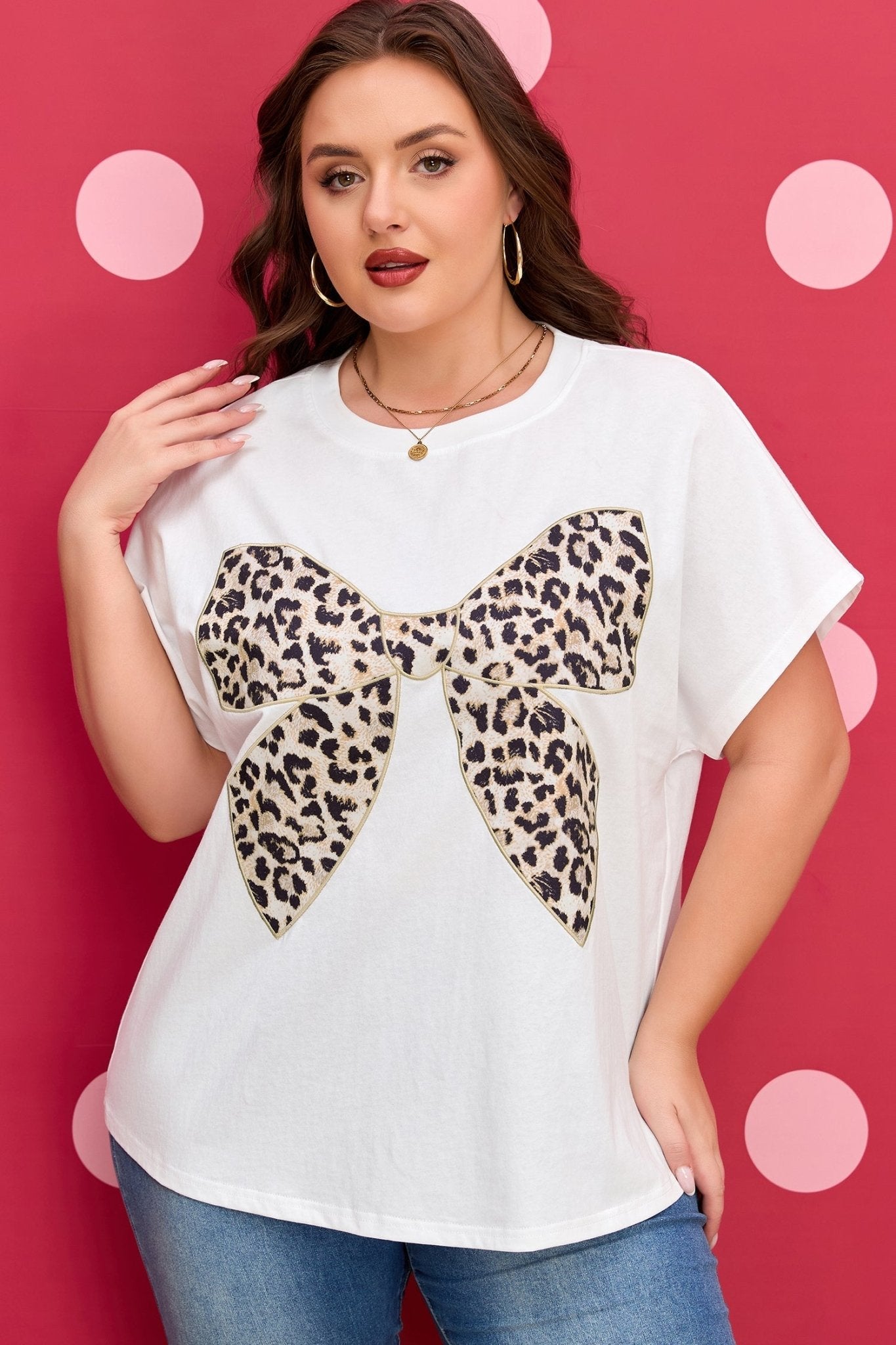 Aliya Patch Casual T PLUS Shirt - Hello Beautiful BoutiquePlus Size Tops & TeesThreaded Pear