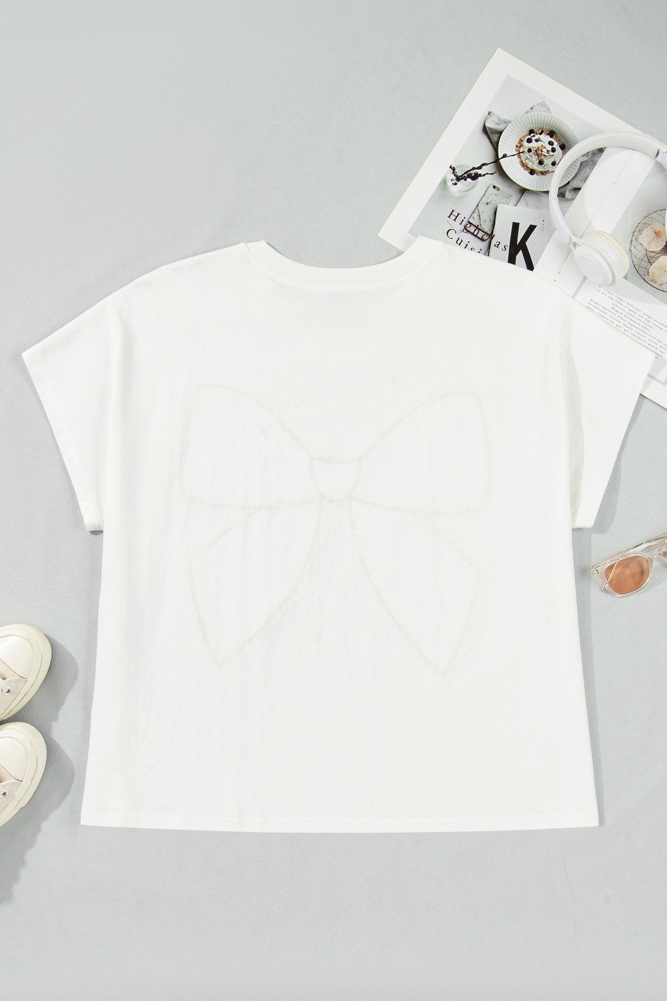 Aliya Patch Casual T PLUS Shirt - Hello Beautiful BoutiquePlus Size Tops & TeesThreaded Pear