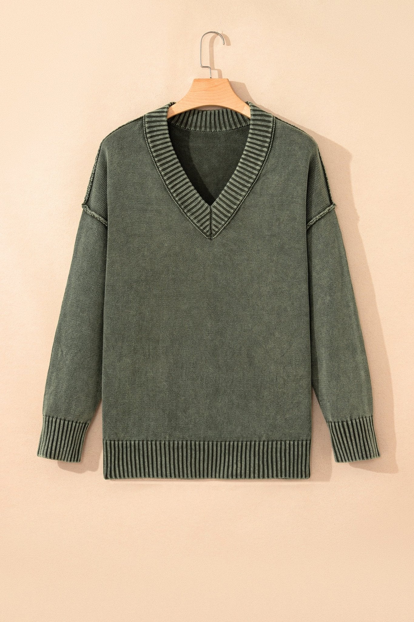 Alma Drop Shoulder Loose Sweater - Hello Beautiful BoutiqueSweatersThreaded Pear